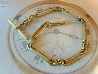 Antique Pocket Watch Chain 1890 Victorian Large Brass Fancy Albert With T Bar (3 of 11) Antique Pocket Watch Chain 1890 Victorian Large Brass Fancy Albert With T Bar (3 of 11)