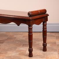 Large Late Victorian Mahogany Hall Bench Window Seat (9 of 11) Large Late Victorian Mahogany Hall Bench Window Seat (9 of 11)