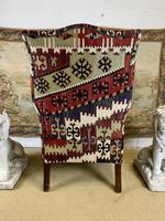 Kilim Covered Wingback Armchair on Ball & Claw Feet (6 of 9) Kilim Covered Wingback Armchair on Ball & Claw Feet (6 of 9)