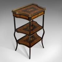 Antique Etagere, Italian, Mahogany, Boxwood, 3 Tier Whatnot, Victorian c.1900 (10 of 12) Antique Etagere, Italian, Mahogany, Boxwood, 3 Tier Whatnot, Victorian c.1900 (10 of 12)