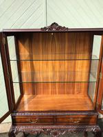 Antique Burr Walnut Display Cabinet (5 of 10) Antique Burr Walnut Display Cabinet (5 of 10)