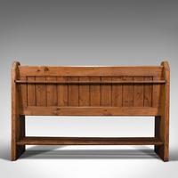 Antique Bench Seat, English, Pine, Pew, Ecclesiastic Taste, Victorian c.1900 (6 of 12) Antique Bench Seat, English, Pine, Pew, Ecclesiastic Taste, Victorian c.1900 (6 of 12)