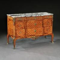 Late 19th Century French Gilt Bronze Mounted Tulipwood & Kingwood Marble Topped Commode (3 of 10) Late 19th Century French Gilt Bronze Mounted Tulipwood & Kingwood Marble Topped Commode (3 of 10)