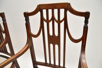 Pair of Antique Edwardian Inlaid Mahogany Armchairs (7 of 12) Pair of Antique Edwardian Inlaid Mahogany Armchairs (7 of 12)