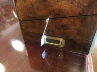 Burr Walnut Brass Inlaid Writing Box (8 of 17) Burr Walnut Brass Inlaid Writing Box (8 of 17)