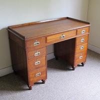 Teak Pedestal Desk (3 of 10) Teak Pedestal Desk (3 of 10)