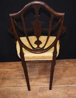 Set 10 Adams Shield Back Dining Chairs Mahogany (9 of 9) Set 10 Adams Shield Back Dining Chairs Mahogany (9 of 9)