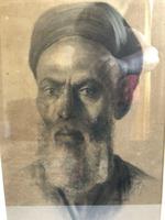 Charcoal Painting Of Man In Turban, Signed And Framed (4 of 9) Charcoal Painting Of Man In Turban, Signed And Framed (4 of 9)