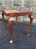 Antique Walnut & Bergere Stool (5 of 6) Antique Walnut & Bergere Stool (5 of 6)