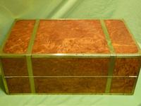 Exceptional FULLY Brass Bound Amboyna Writing Box c.1850 (11 of 15) Exceptional FULLY Brass Bound Amboyna Writing Box c.1850 (11 of 15)