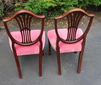 1960s Pair of Mahogany Wheatcheaf Chairs Pink Upholstery (3 of 3) 1960s Pair of Mahogany Wheatcheaf Chairs Pink Upholstery (3 of 3)