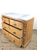 Antique Pine & Marble Chest of Drawers (11 of 15) Antique Pine & Marble Chest of Drawers (11 of 15)