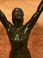 French Bronze Figure of Naked Woman Holding A Sword Aloft – ‘La Deliverance’ Signed: Emile Guillaume (4 of 7) French Bronze Figure of Naked Woman Holding A Sword Aloft – ‘La Deliverance’ Signed: Emile Guillaume (4 of 7)
