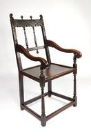 Rare 17th Century Derbyshire Wainscot Chair (8 of 10) Rare 17th Century Derbyshire Wainscot Chair (8 of 10)