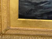 Huge 19th Century Seascape Oil Painting Sinking Ship Signalling Rescuers by Henry E Tozer (8 of 58) Huge 19th Century Seascape Oil Painting Sinking Ship Signalling Rescuers by Henry E Tozer (8 of 58)