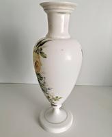 Antique Bristol Glass Vase in Pale Yellow & Green Floral Decoration (4 of 10) Antique Bristol Glass Vase in Pale Yellow & Green Floral Decoration (4 of 10)