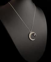 Victorian Silver Crescent Pendant, Paste & Emerald (6 of 9) Victorian Silver Crescent Pendant, Paste & Emerald (6 of 9)