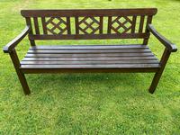 Large 3 Seater Vintage 20th Century Colonial Style Teak Garden Bench (25 of 33) Large 3 Seater Vintage 20th Century Colonial Style Teak Garden Bench (25 of 33)