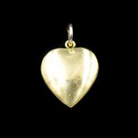 Antique Old Cut Paste Rolled Gold Puffy Heart Pendant Charm (5 of 8) Antique Old Cut Paste Rolled Gold Puffy Heart Pendant Charm (5 of 8)