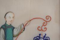 Set of Three Antique Chinese Pith Paper Paintings (6 of 10) Set of Three Antique Chinese Pith Paper Paintings (6 of 10)