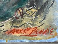 Expressionist Scottish Oil Painting Fishermen Hauling The Nets by Archibald Peddie Glasgow School of Art (7 of 37) Expressionist Scottish Oil Painting Fishermen Hauling The Nets by Archibald Peddie Glasgow School of Art (7 of 37)