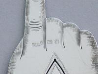 Edwardian Novelty Silver Pointing Finger Bookmark (5 of 9) Edwardian Novelty Silver Pointing Finger Bookmark (5 of 9)