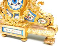 Stunning Quality French Mantel Clock Urn Top Blue Sevres Porcelain Mantle Clock. (9 of 12) Stunning Quality French Mantel Clock Urn Top Blue Sevres Porcelain Mantle Clock. (9 of 12)