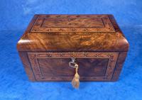 Victorian Tunbridge Ware Twin Section Tea Caddy (9 of 18) Victorian Tunbridge Ware Twin Section Tea Caddy (9 of 18)