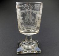 Good Georgian Sunderland Bridge Commemorative Glass Rummer c.1800 (5 of 8) Good Georgian Sunderland Bridge Commemorative Glass Rummer c.1800 (5 of 8)