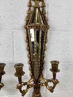 Pair of Carved Giltwood Wall Candelabra (4 of 7) Pair of Carved Giltwood Wall Candelabra (4 of 7)