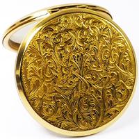 Unused Ornate Stratton Purse Mirror Compact