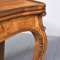 French Victorian Yew & Rosewood Fold-over Card Table / Games Table (3 of 11) French Victorian Yew & Rosewood Fold-over Card Table / Games Table (3 of 11)