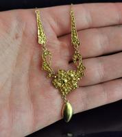 Antique Art Nouveau Drop Necklace, Floral, 22ct Gold (12 of 12) Antique Art Nouveau Drop Necklace, Floral, 22ct Gold (12 of 12)