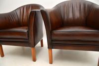 Pair of Danish Vintage Leather Armchairs by Mogens Hansen (5 of 7) Pair of Danish Vintage Leather Armchairs by Mogens Hansen (5 of 7)