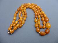 Double Strand Amber Bead Necklace (2 of 5) Double Strand Amber Bead Necklace (2 of 5)