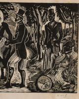 Figurers on a country lane by Kathleen Mary Bell (3 of 4) Figurers on a country lane by Kathleen Mary Bell (3 of 4)