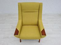 Danish high-backed armchair, reupholstered, 70s (4 of 14) Danish high-backed armchair, reupholstered, 70s (4 of 14)
