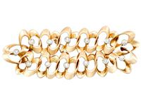 1.20ct Diamond & 18ct Yellow Gold Bracelet - Vintage French c.1950 (2 of 9) 1.20ct Diamond & 18ct Yellow Gold Bracelet - Vintage French c.1950 (2 of 9)