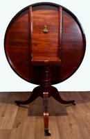 Fine quality Georgian mahogany tilt top dining table (9 of 9) Fine quality Georgian mahogany tilt top dining table (9 of 9)