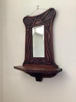 Art Nouveau Hardwood Vanity Hall Mirror (3 of 3) Art Nouveau Hardwood Vanity Hall Mirror (3 of 3)