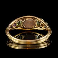 Antique Suffragette Ring Pearl Amethyst Peridot 18ct Gold Locket Back c.1910 (4 of 7) Antique Suffragette Ring Pearl Amethyst Peridot 18ct Gold Locket Back c.1910 (4 of 7)