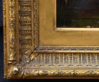 19th Century Country Farmhouse Scene, Oil on Canvas. Original Gilt Frame. (4 of 5) 19th Century Country Farmhouse Scene, Oil on Canvas. Original Gilt Frame. (4 of 5)