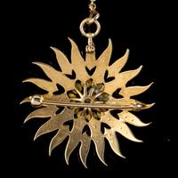 Antique Victorian Opal Pearl Sun Brooch Pendant 18ct Gold c.1900 (3 of 5) Antique Victorian Opal Pearl Sun Brooch Pendant 18ct Gold c.1900 (3 of 5)