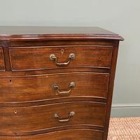 Edwardian Walnut Serpentine Antique Chest of Drawers (4 of 9) Edwardian Walnut Serpentine Antique Chest of Drawers (4 of 9)