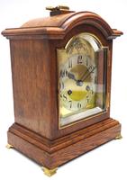 Rare Antique Oak Mantel Clock 8 Day Striking Bracket Clock (3 of 14) Rare Antique Oak Mantel Clock 8 Day Striking Bracket Clock (3 of 14)