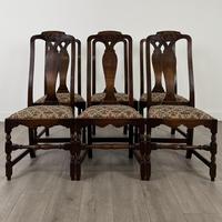 Antique 20th Century Set Of 6 Good Quality Dining Chairs In Oak