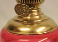 Antique Victorian Cranberry Glass Oil Lamp (4 of 4) Antique Victorian Cranberry Glass Oil Lamp (4 of 4)