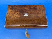 Victorian Nickel / Silver Bound Burr Cedar Box (5 of 11) Victorian Nickel / Silver Bound Burr Cedar Box (5 of 11)