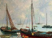 Marion Coker Leigh on Sea Fishing Boats Seascape Sailing Oil Painting (12 of 15) Marion Coker Leigh on Sea Fishing Boats Seascape Sailing Oil Painting (12 of 15)
