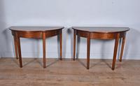 Pair of Georgian Mahogany Demi-lune Console Tables (2 of 4) Pair of Georgian Mahogany Demi-lune Console Tables (2 of 4)